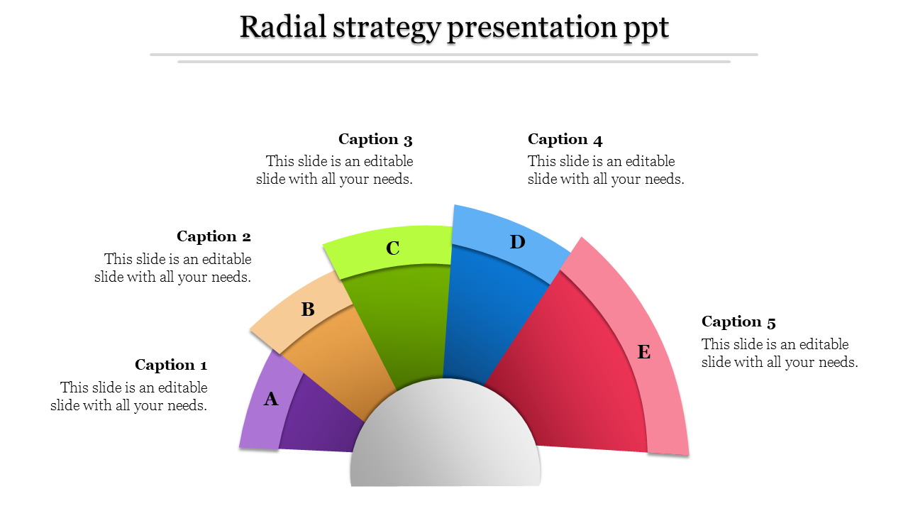 strategy presentation ppt-Radial strategy presentation ppt